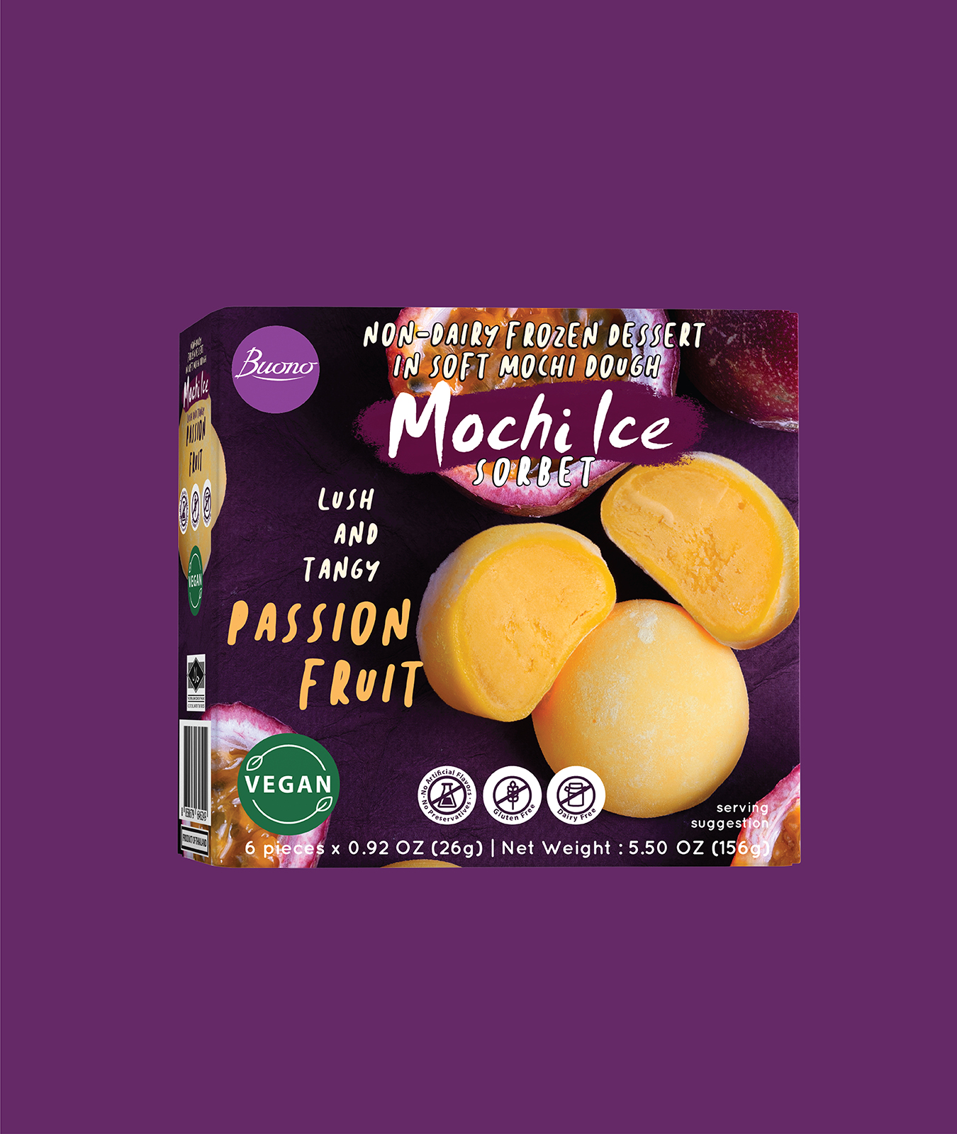 Passion Fruit Mochi Ice – Tropical Flavored Japanese Dessert