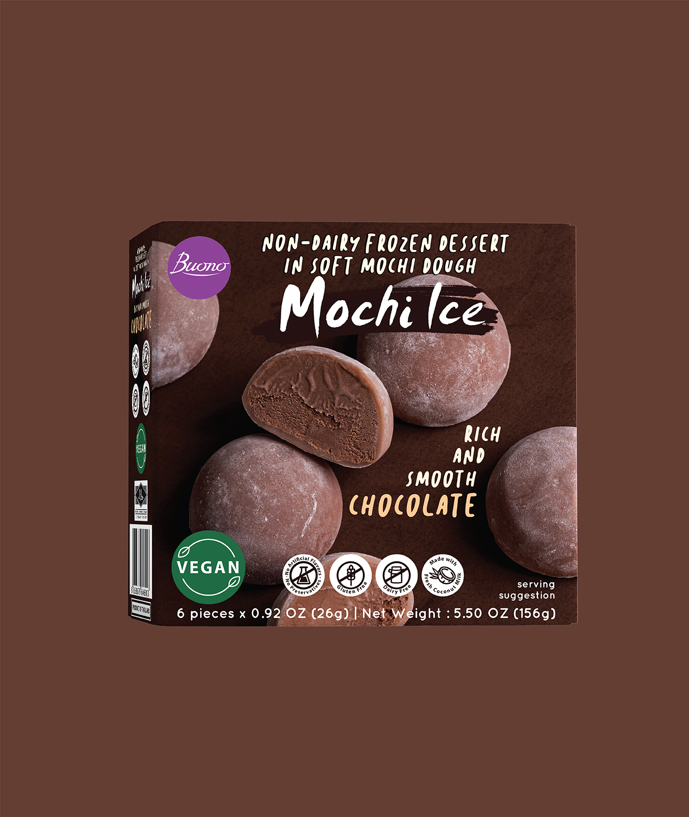 Chocolate Mochi Ice – Rich Dark Chocolate Japanese Frozen Dessert