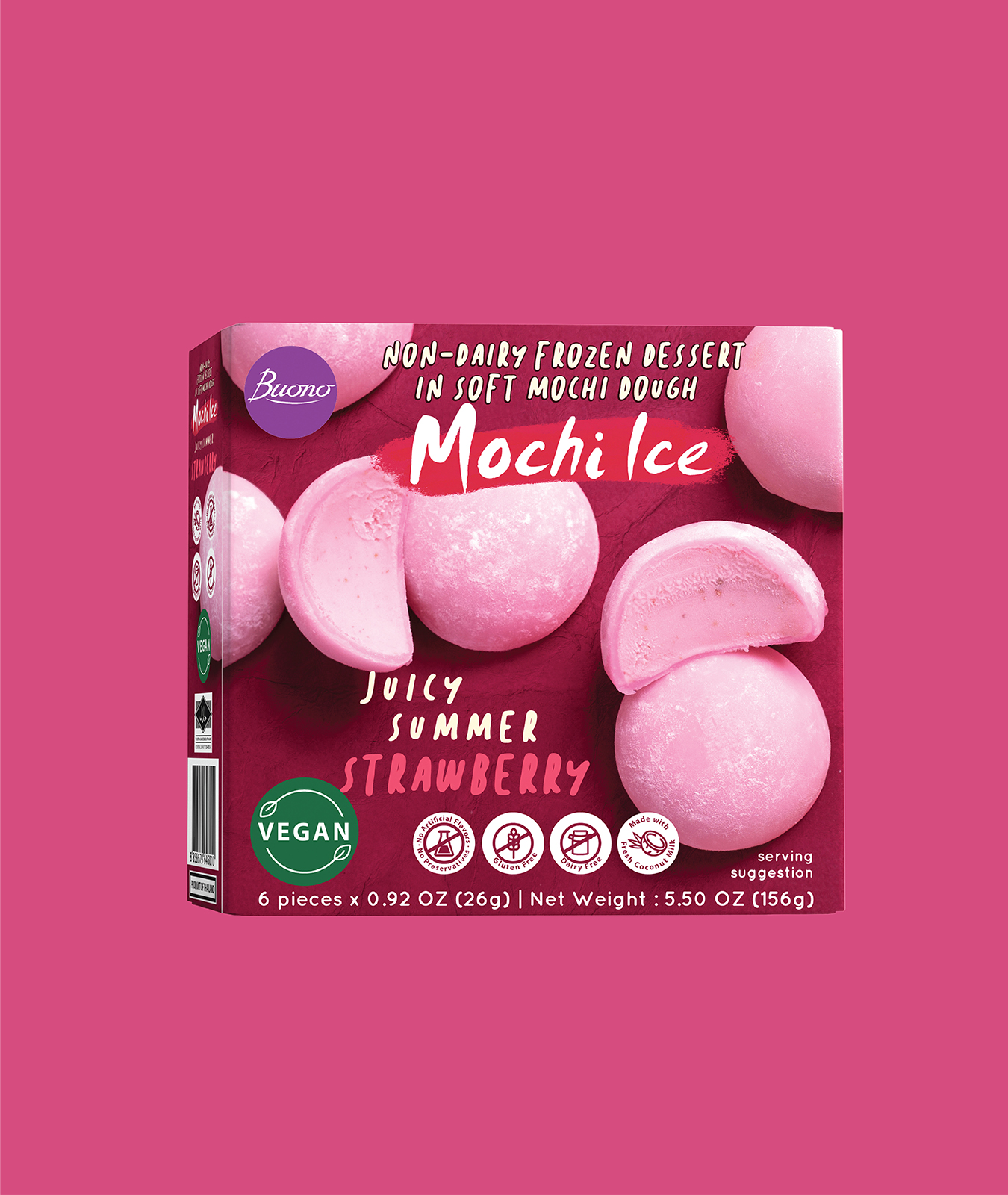 Mochi Glacé à la Fraise – Dessert Japonais Fruité et Gourmand